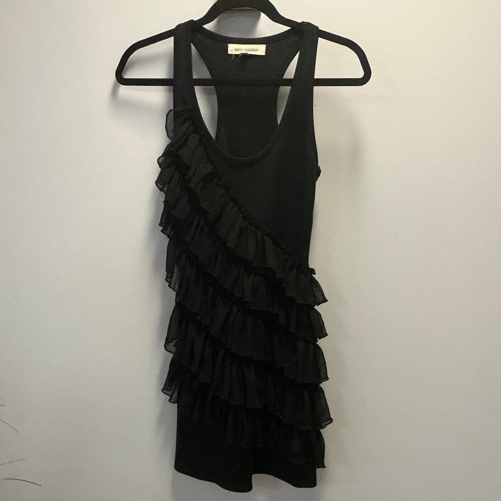 Steve Madden tiered ruffle mini dress